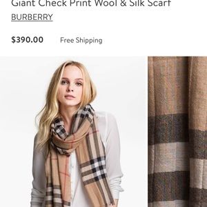 Burberry wrap scarf
